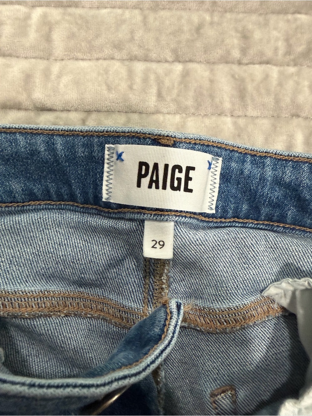 PAIGE Light Blue Denim Jeans